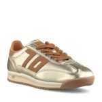 Back 70 Ladies Jogger NM44 Laced Trainer in Gold
