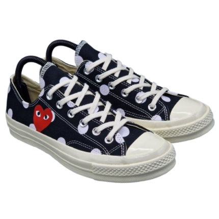 Comme des Garçons Play Chuck 70 Low Polka Dot (Black)