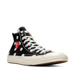 Converse Red Heart Polka Dot Sneakers 70 High (Black)