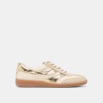 Dolce Vita Merit Sneakers White Gold Leather