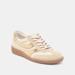 Dolce Vita Merit Sneakers White Gold Leather