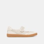 Dolce Vita Nanet Sneakers White Perforated Leather