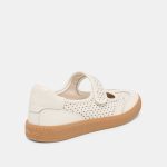Dolce Vita Nanet Sneakers White Perforated Leather