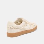 Dolce Vita Notice Lace Sneakers Ivory Suede