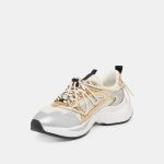 Dolce Vita Selmar Sneakers Silver Gold Leather