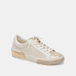 Dolce Vita Zina Sneakers Bone Gold Woven