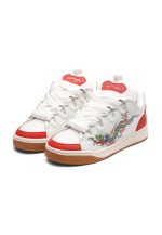 Ed Hardy Mens Hardflip Low - Dragons Sneaker White