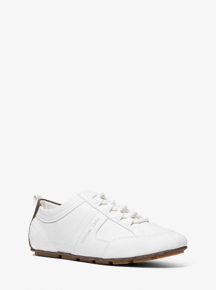 Michael Kors Keely Leather Trainer White