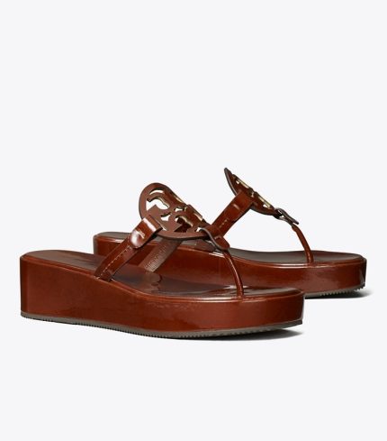 Tory Burch Miller Patent Wedge Sandal