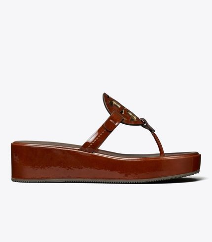 Tory Burch Miller Patent Wedge Sandal