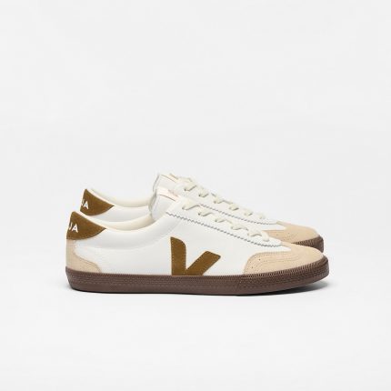 Vejas Volley Leather White Tent Bark