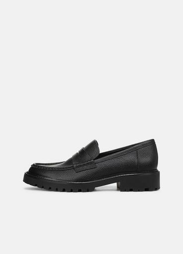 Vince Delmore Leather Lug-Sole Loafer
