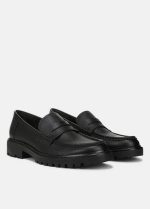 Vince Delmore Leather Lug-Sole Loafer
