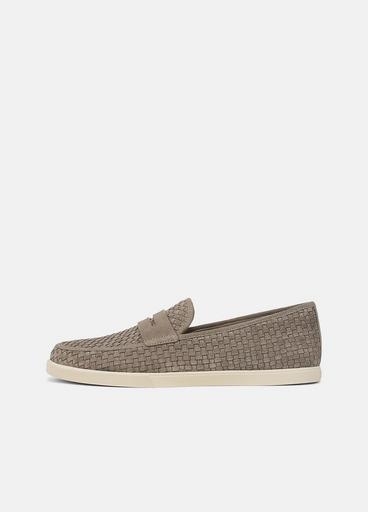 Vince Santino Woven Suede Loafer