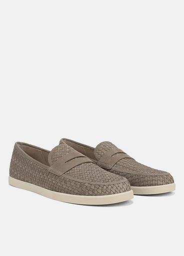 Vince Santino Woven Suede Loafer