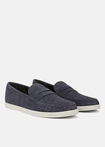 Vince Santino Woven Suede Loafer
