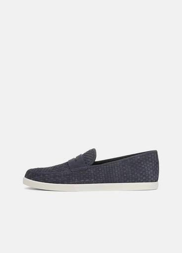 Vince Santino Woven Suede Loafer
